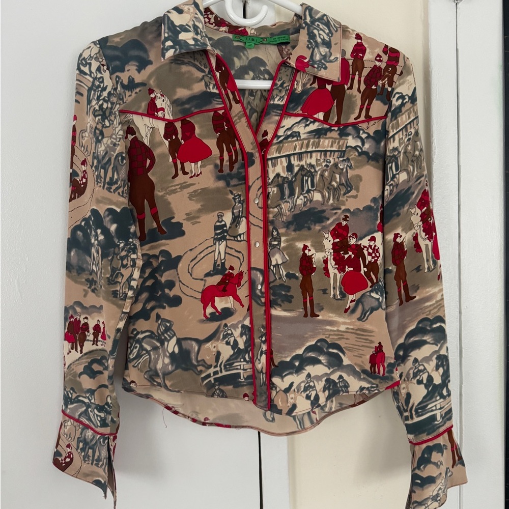 Tibi silk blouse/ XS